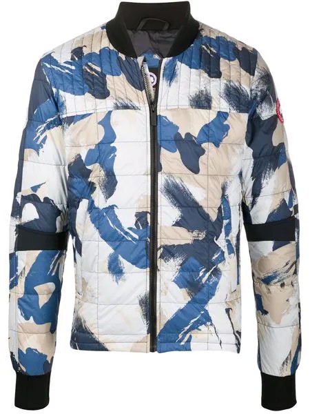 Canada Goose бомбер с принтом