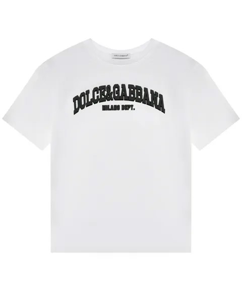 Футболка с логотипом DG, белая Dolce&Gabbana