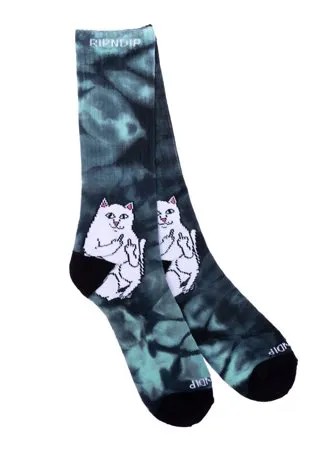 Носки RIPNDIP Lord Nermal Socks Green Tie Dye 2021