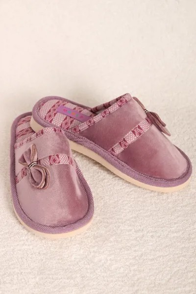 Тапочки женские AlmondShop ТР-27 В-117.С2 сиреневые 37 RU