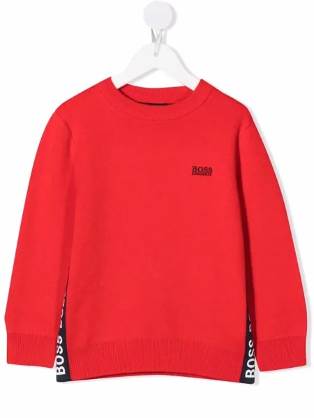 BOSS Kidswear джемпер с вышитым логотипом