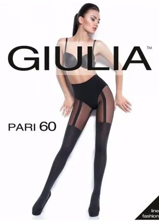 Колготки Giulia Pari (18), 60 den, размер 4-L, nero (черный)