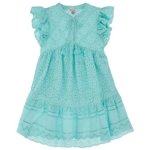 Платье для девочки DIXIE AB40240G39 цвет мятный размер 165 см
