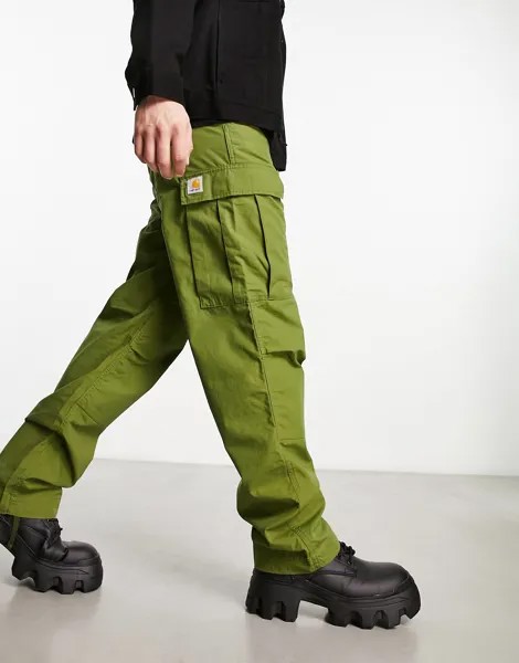 Зеленые брюки карго стандартного кроя Carhartt WIP