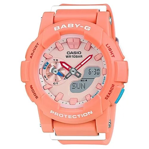 Наручные часы CASIO BGA-185-4A, розовый, оранжевый