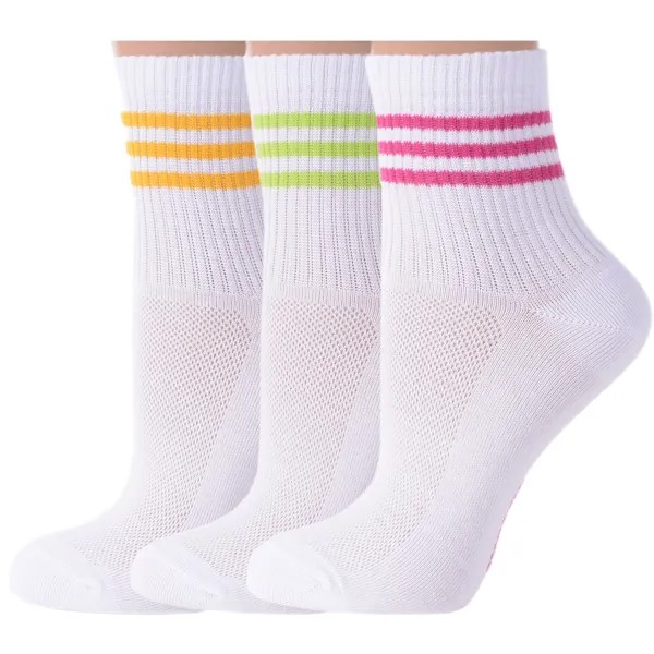Комплект носков женских VIRTUOSO NS-12Y-3 белых 23-25 (36-39)