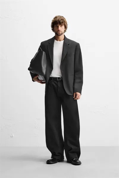 Джинсы balloon fit ZARA, черный