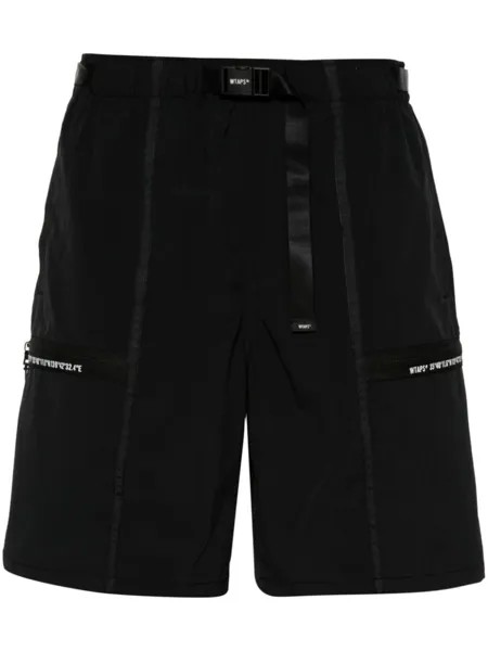 WTAPS шорты карго с логотипом, черный