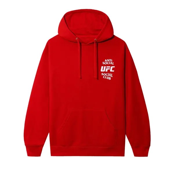 Толстовка с одноименным названием Anti Social Social Club x UFC Красная