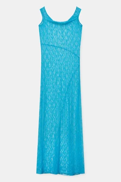 Сарафан женский Pull&Bear PUL565806287 голубой M. Доставка из-за рубежа.