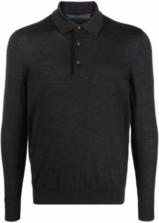 Kiton рубашка поло с длинными рукавами