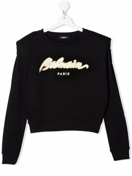 Balmain Kids толстовка с логотипом