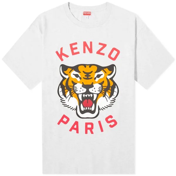 Футболка Kenzo Lucky Tiger Oversized, цвет Pale Grey