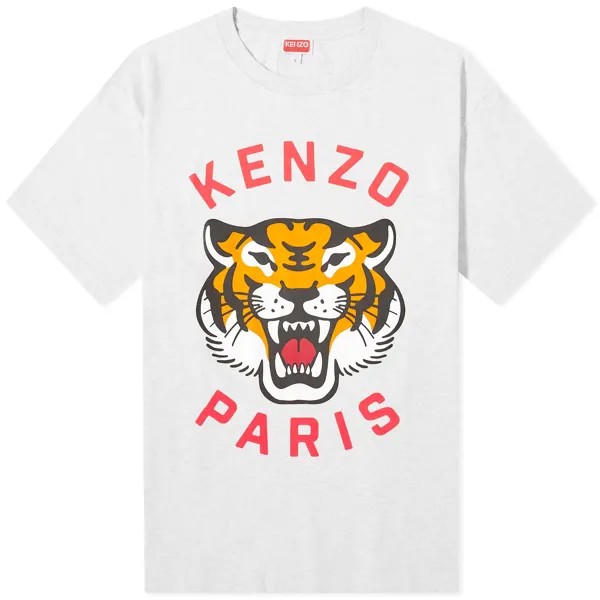 Футболка Kenzo Lucky Tiger Oversized, цвет Pale Grey