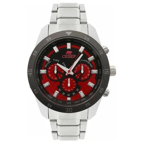 Наручные часы Север Classic AX-E2035-028-1431, бордовый, серебряный