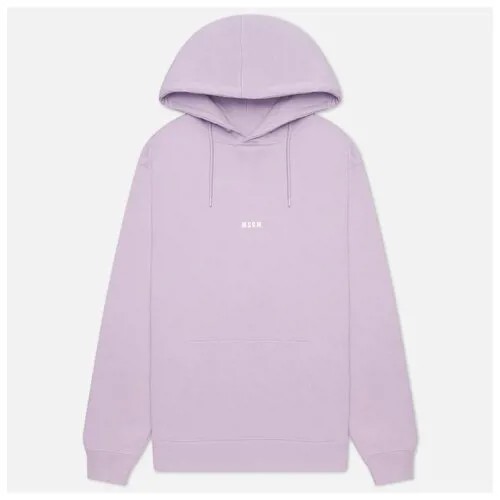 Мужская толстовка MSGM Micrologo Seasonal Hoodie фиолетовый , Размер M