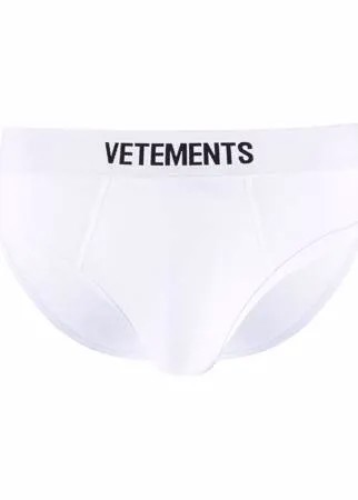 VETEMENTS трусы-брифы с логотипом