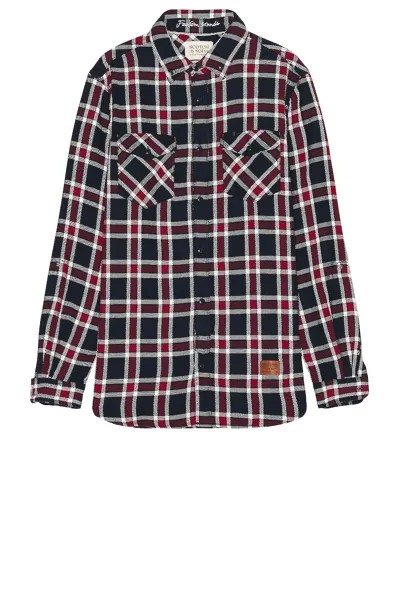 Рубашка Scotch & Soda Archive Double Face Twill Check, цвет Red & Blue