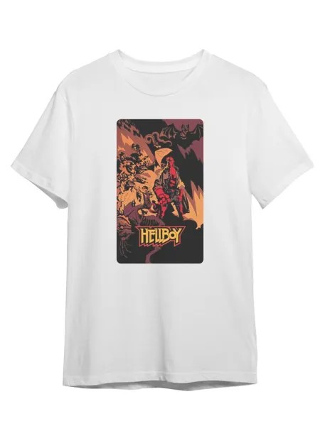 Футболка унисекс СувенирShop Hellboy/Хеллбой/Dark Horse 7 белая 4XL (60-62)