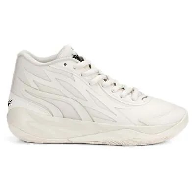 Белые кроссовки Puma Mb.02 Whispers для баскетбола и молодежи для мальчиков, спортивная обувь 3783610