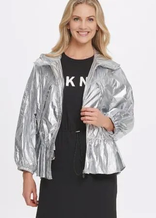 Ветровка женская DKNY P0AJREUY серебристая XXS