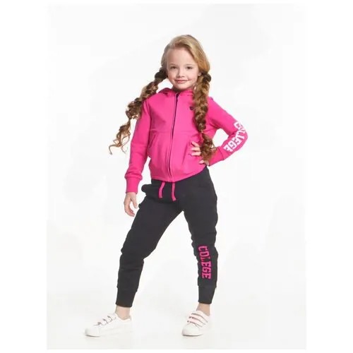 Школьный фартук Mini Maxi, размер 140, розовый, черный