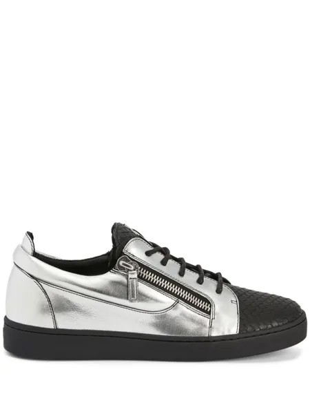 Кеды Frankie на шнуровке Giuseppe Zanotti, мультиколор