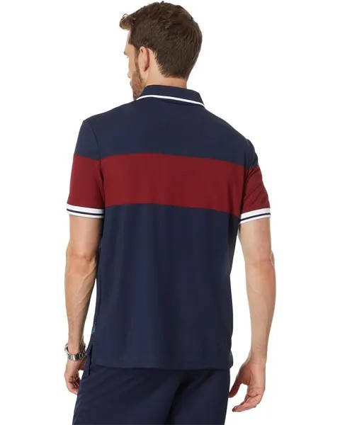 Поло Nautica Navtech Sustainably Crafted Color-Block Classic Fit Polo, цвет Navy Seas