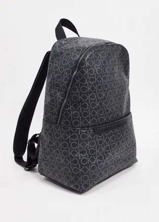 Черный рюкзак с логотипом Calvin Klein