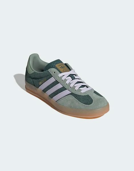 Adidas Originals – Gazelle Indoor – Зеленая спортивная обувь