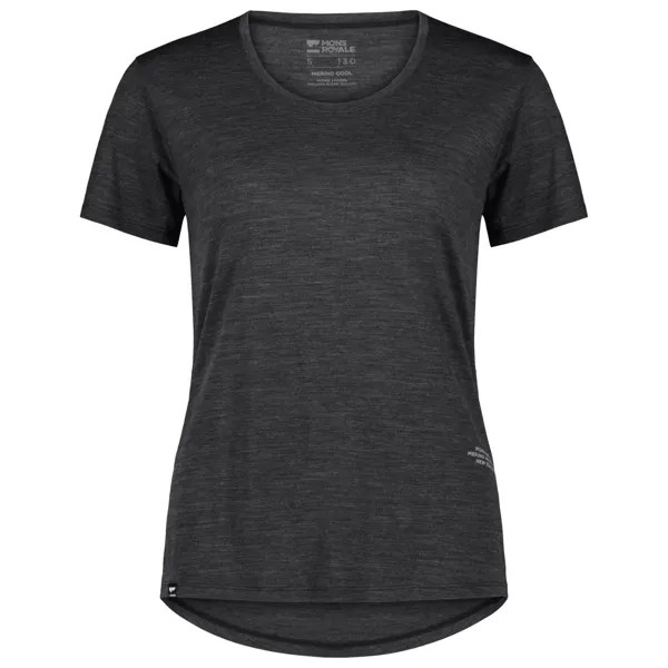 Рубашка из мериноса Mons Royale Women's Zephyr Merino Cool Tee, цвет Smoke II