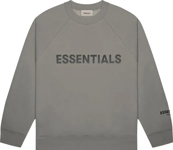 Толстовка Fear of God Essentials Crewneck Sweatshirt 'Charcoal', серый