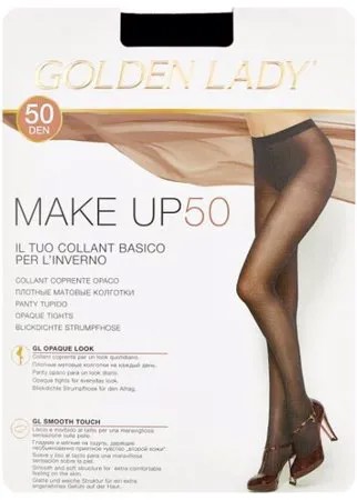 Колготки Golden Lady Make Up 50 den, размер 3-M, nero (черный)