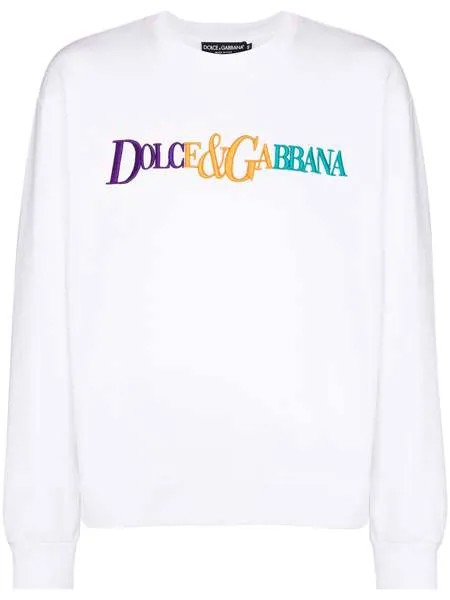 Dolce & Gabbana толстовка с вышитым логотипом