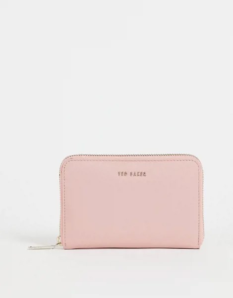 Бледно-розовый кошелек на молнии среднего размера Ted Baker-Розовый цвет