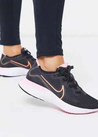 Черные кроссовки Nike Running Renew Run-Черный