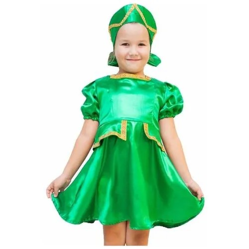 Карнавальный костюм кадриль, зелёный, на рост 104-116 см, 3-5 лет, Бока 2524-бока