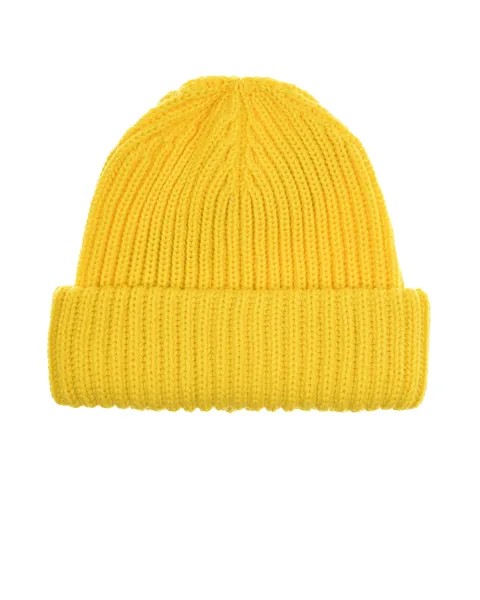 Желтая шапка из смесовой шерсти Catya детская