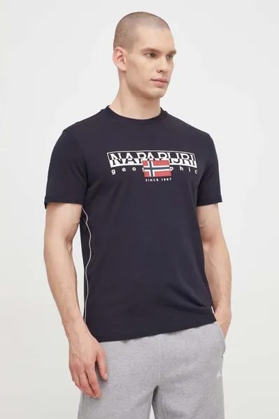 Футболка S-Aylmer из хлопка Napapijri, черный