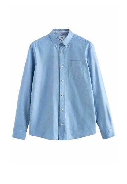 Рубашка LONG SLEEVE OXFORD-SLIM FIT Next, синий
