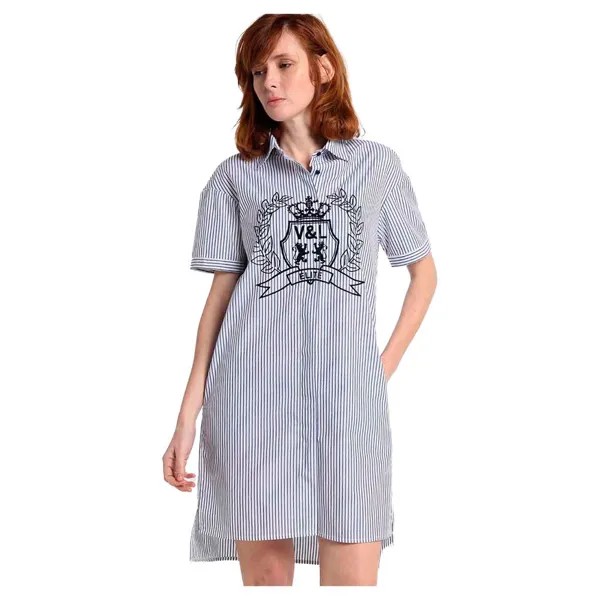 Платье Victorio & Lucchino Heraldic Stripes Elite, синий