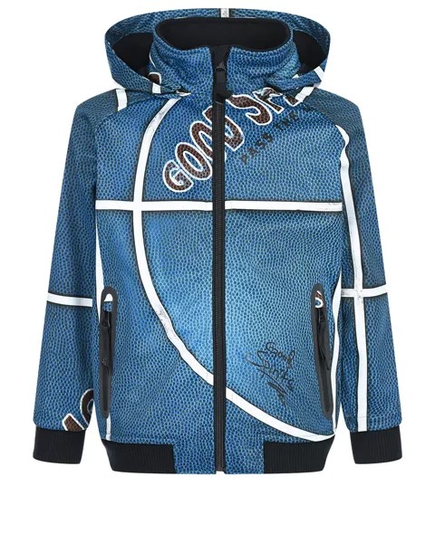 Куртка с капюшоном Cloudy Blue Basket Molo детская