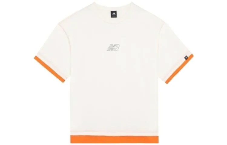 SS22 Спортивная классическая футболка белая New Balance, белый