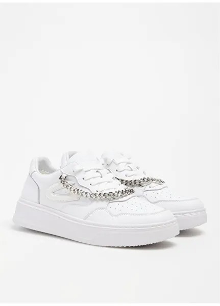 Белые женские кожаные кроссовки NEW ERA 0156 Alberto Guardiani, белый