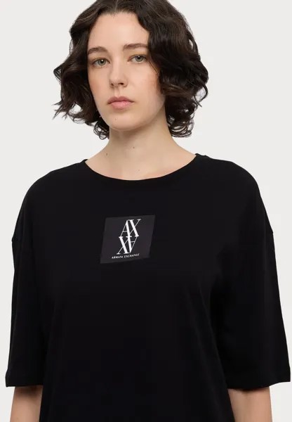 Платье из джерси VESTITO Armani Exchange, черный