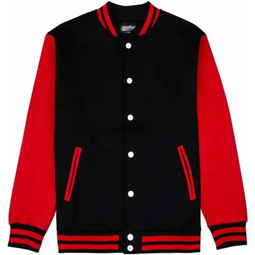 Толстовка Street Soul Бомбер трикотажный / Street Soul / Varsity Classic Jacket V 3, размер L, красный