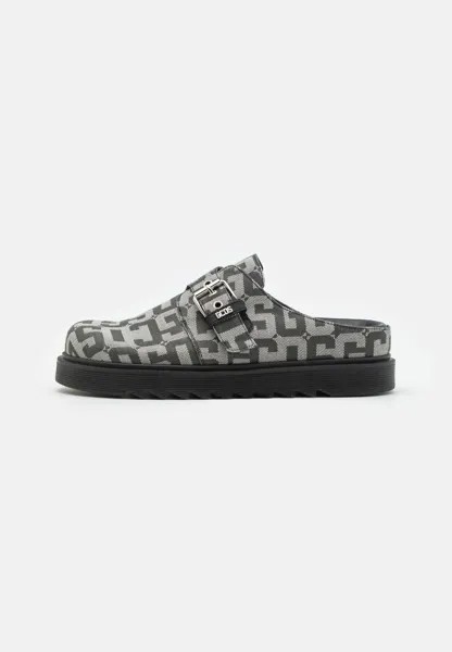 Тапочки Monogram Mules Unisex GCDS, черный