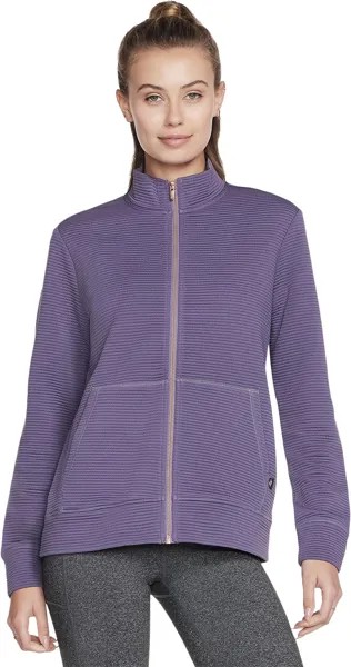 Толстовка GO WALK Jacket SKECHERS, цвет Grey/Purple