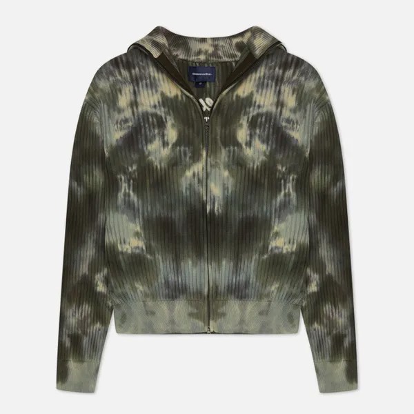 Мужской свитер thisisneverthat Full Zip зелёный, Размер M