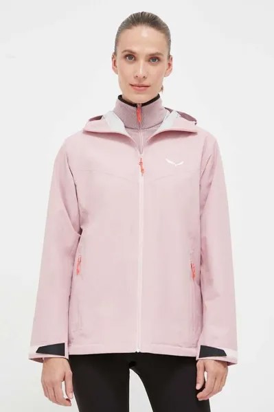 Куртка Puez Aqua 4 PTX для активного отдыха Salewa, розовый
